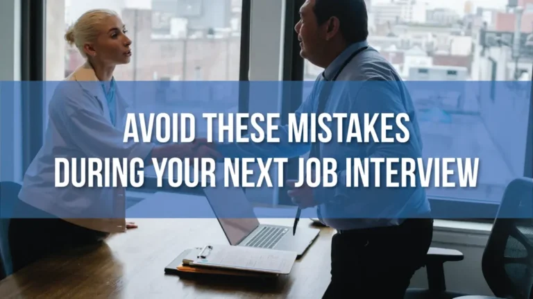 Top Job Interview Mistakes to Avoid